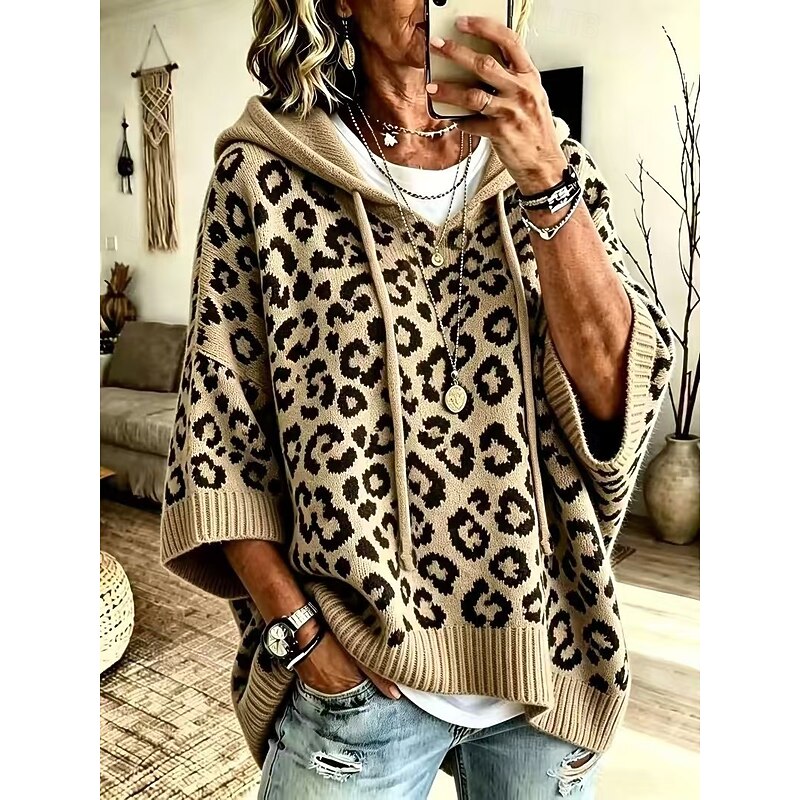 Rosalind | Sweat à capuche et imprimé léopard — Amielle Paris