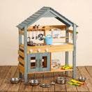 Cuisine extérieure enfant en bois — 26 pièces — vue 1
