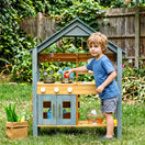 Cuisine extérieure enfant en bois — 26 pièces — vue 3