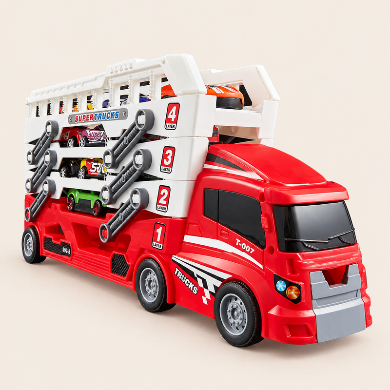 Camion transporteur transformable avec 6 voitures — vue 1