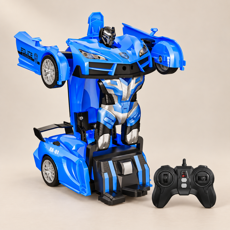 Voiture télécommandée transformable en robot — vue 1
