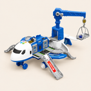 Avion transformable avec véhicules et circuit — vue 1