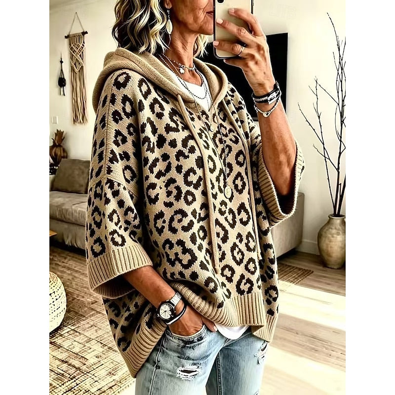 Rosalind | Sweat à capuche et imprimé léopard — Amielle Paris