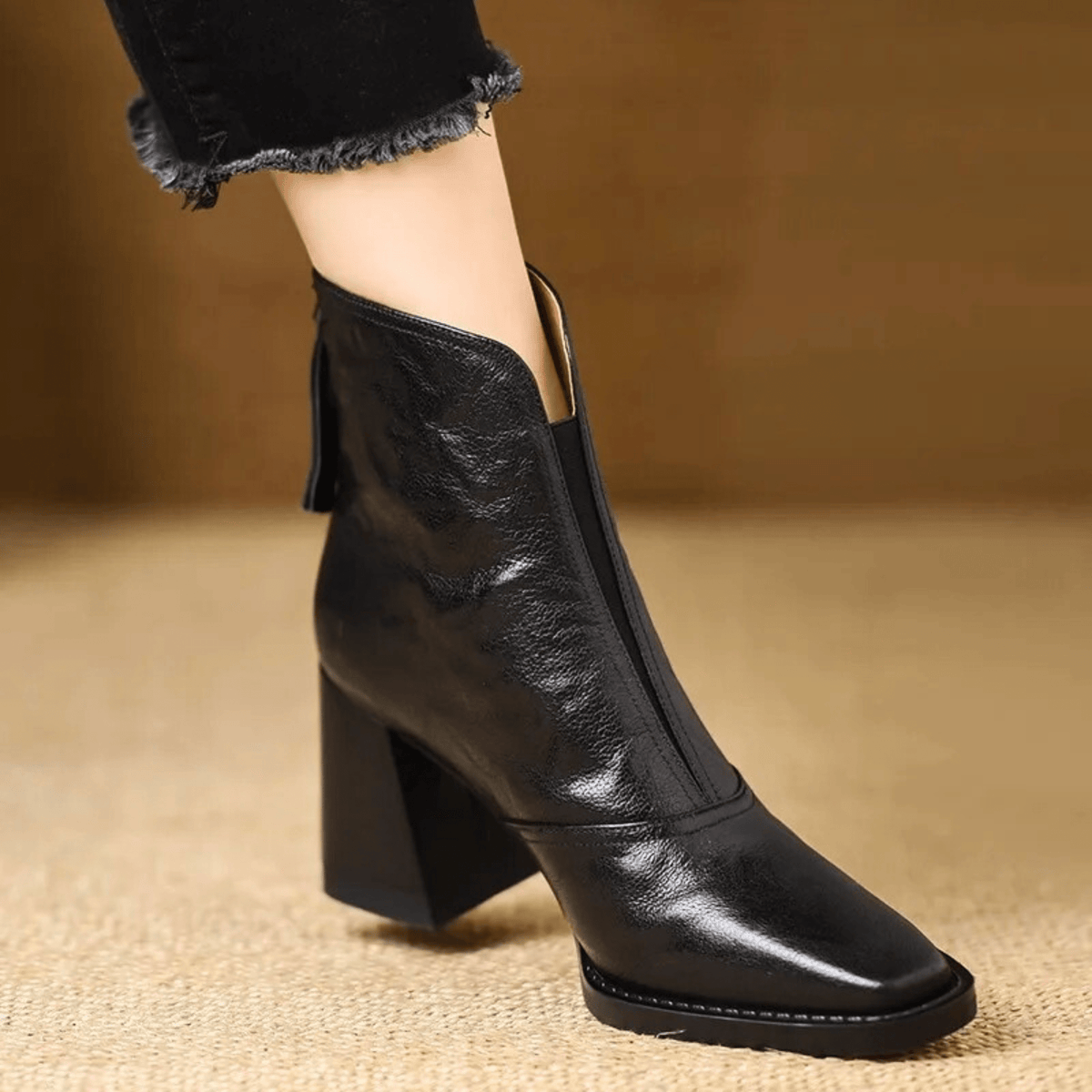 Angie | Bottines à talon structuré