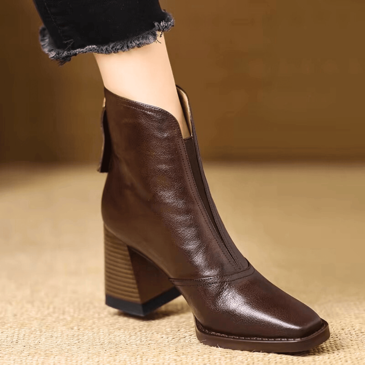 Angie | Bottines à talon structuré