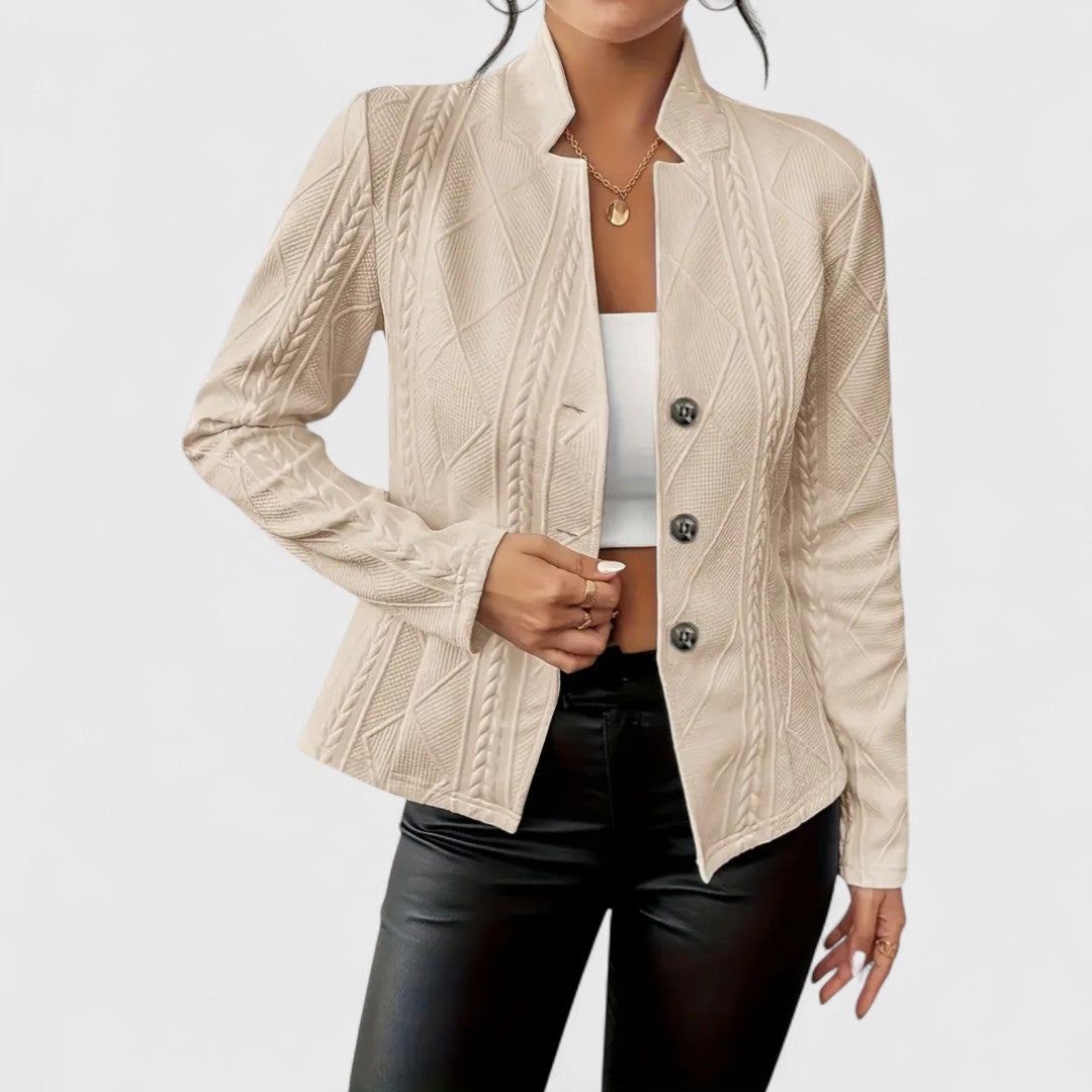 Carine | Cardigan torsadé boutonné