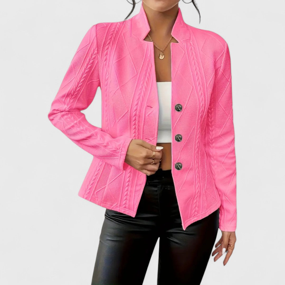 Carine | Cardigan torsadé boutonné