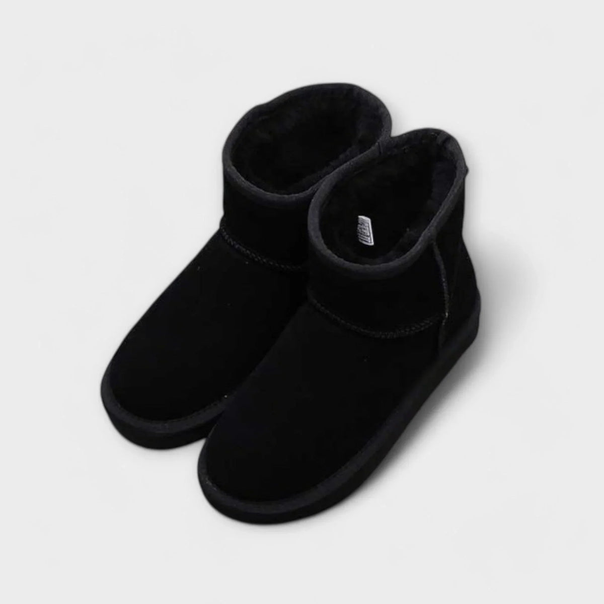 Bottines courtes aspect daim doublées en polaire — Amielle Paris