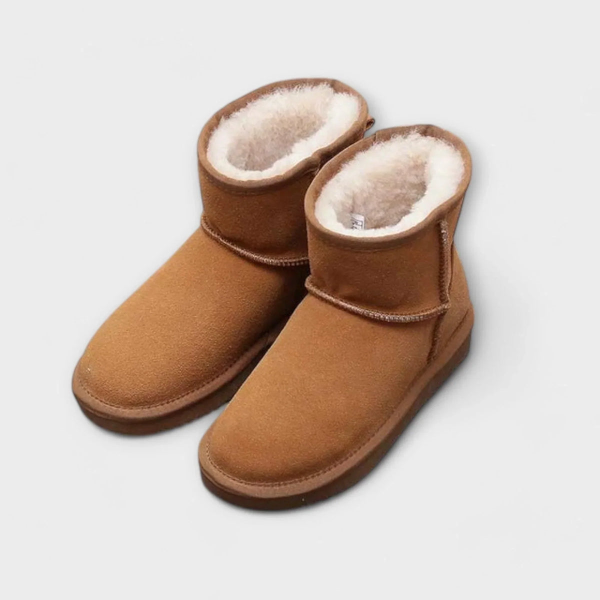 Bottines courtes aspect daim doublées en polaire — Amielle Paris