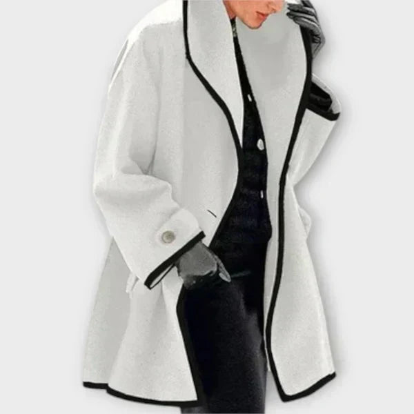 Manteau trapèze à col châle — Amielle Paris