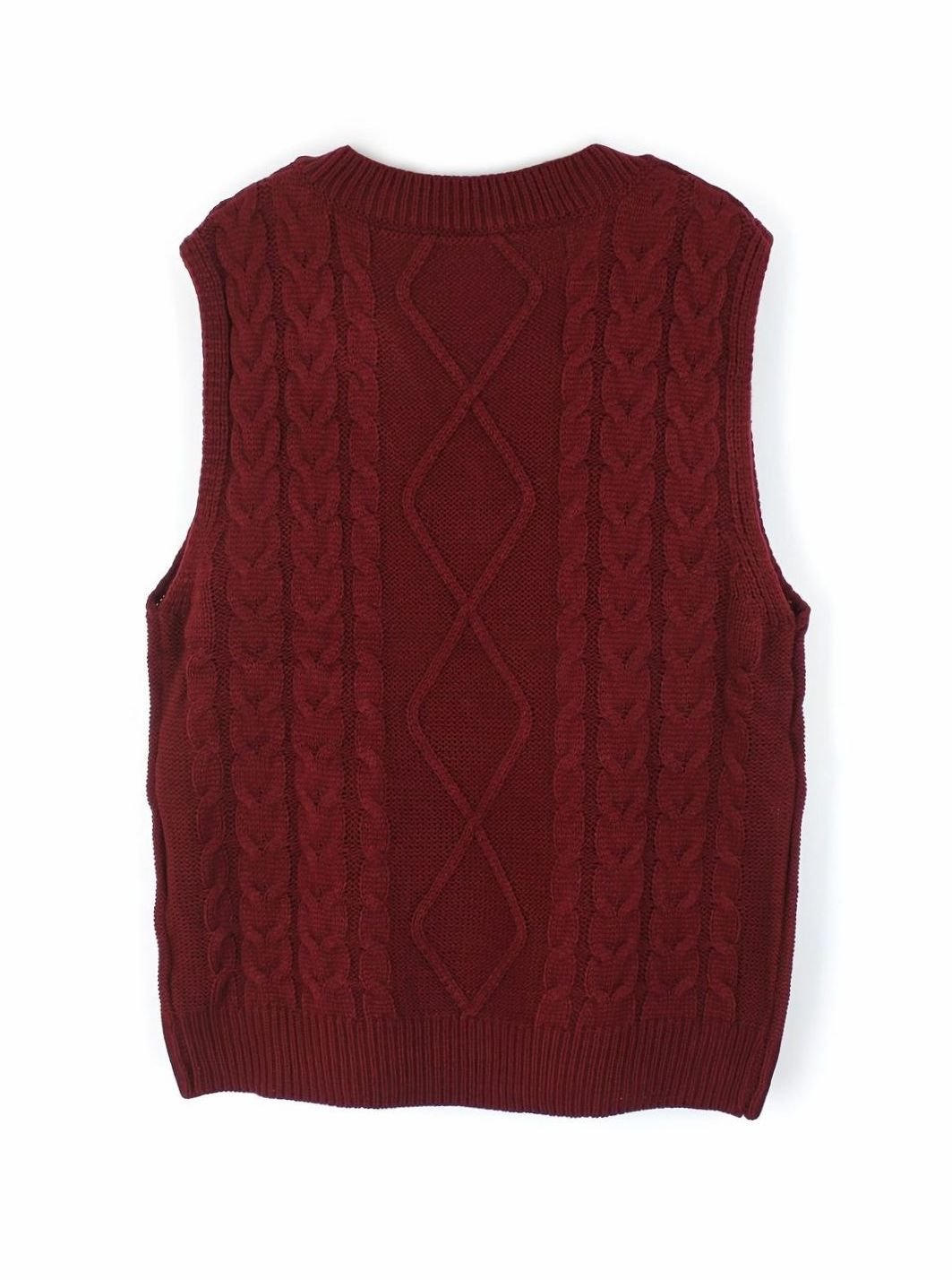 Pull ample sans manches torsadé à col V — Amielle Paris