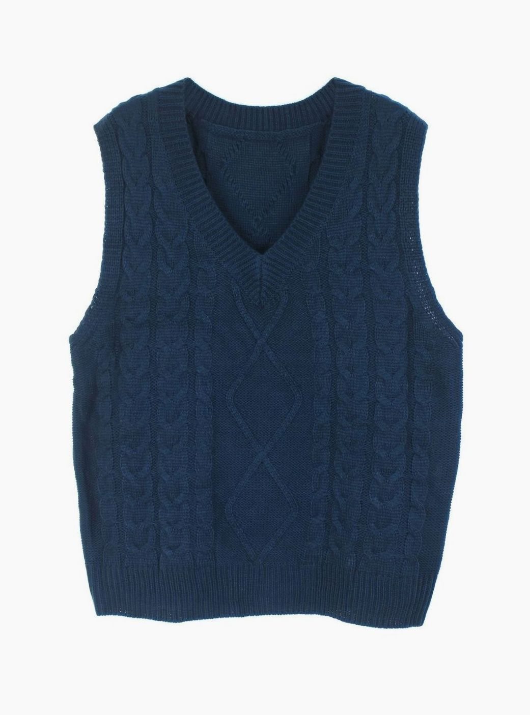 Pull ample sans manches torsadé à col V — Amielle Paris