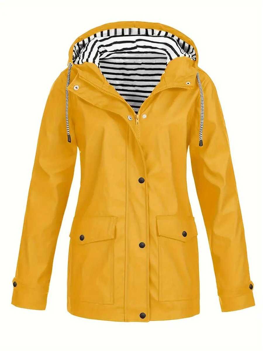 Luna — Parka à capuche et doublure rayée — Amielle Paris