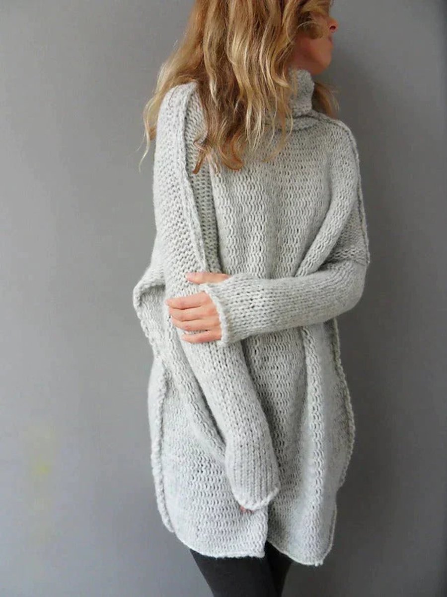 Evelyn — Pull ample en maille à col roulé — Amielle Paris