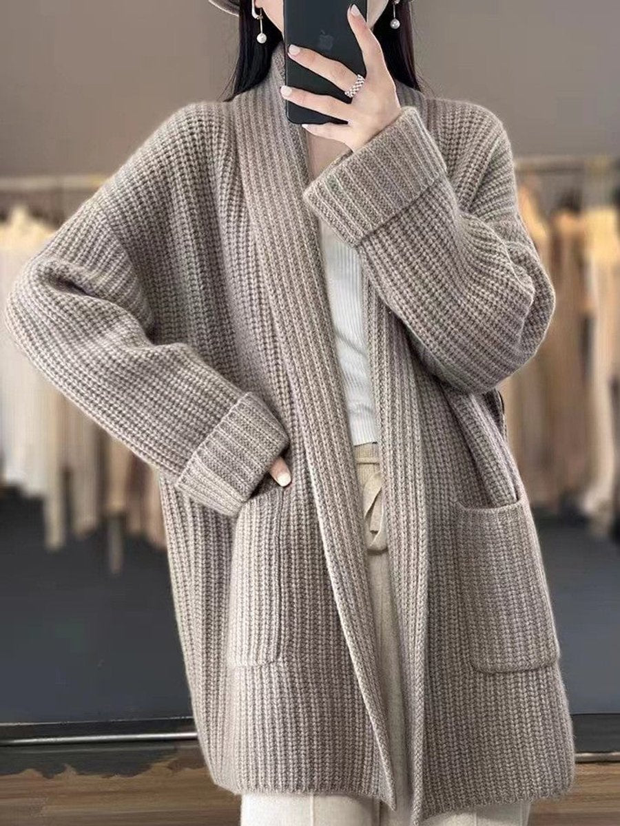 Gilet ample côtelé à poches — Amielle Paris
