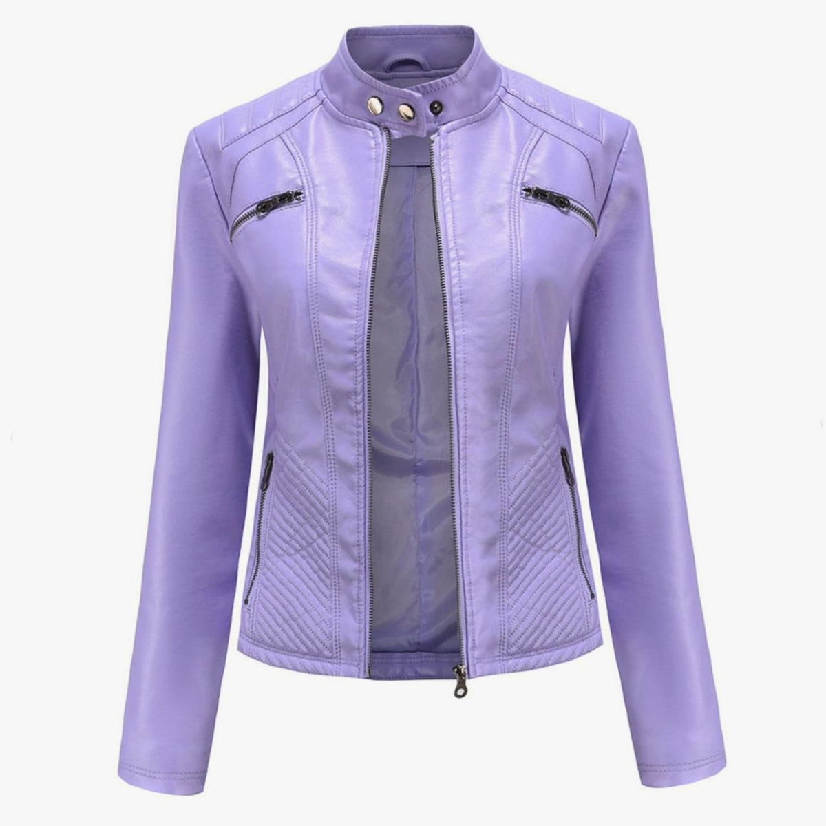 Veste de motard matelassée à fermeture zippée — Amielle Paris