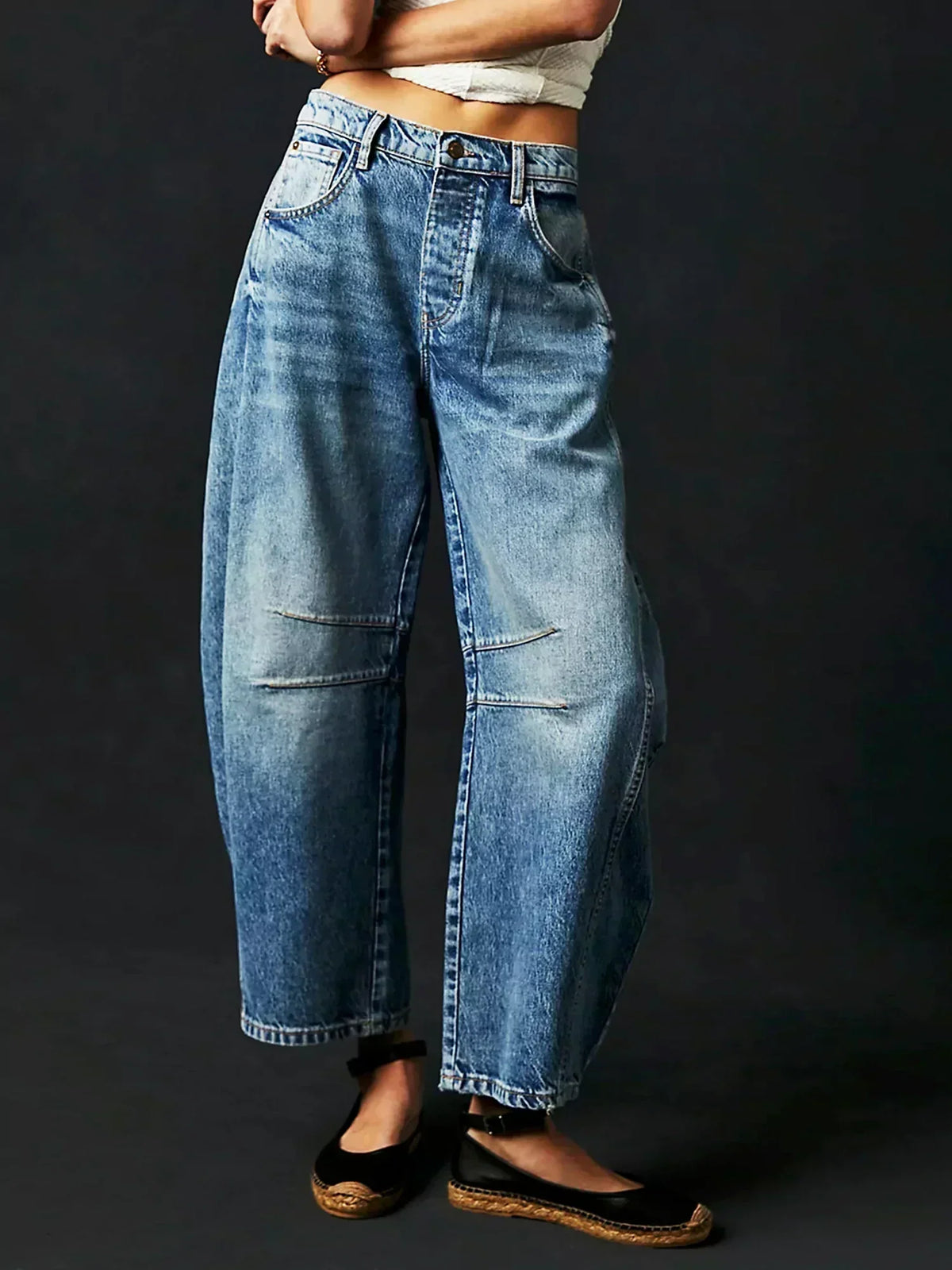 Jean ballon ample taille haute — Amielle Paris