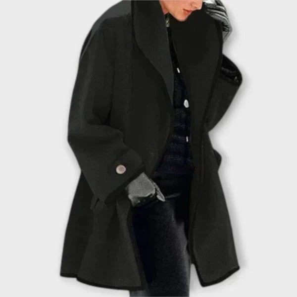 Manteau trapèze à col châle — Amielle Paris